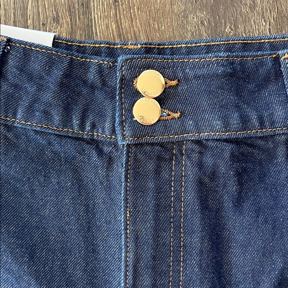 NWT H&M Women’s Dark Indigo High Wide Waist Wide-Leg Jeans - Picture 4 of 6